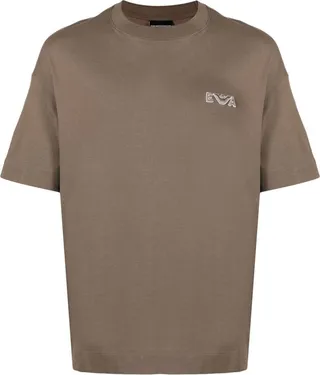 logo-patch cotton T-shirt