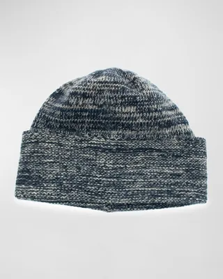 Men's Cashmere Melange Beanie Hat