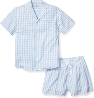 Gingham Cotton Short Pajamas