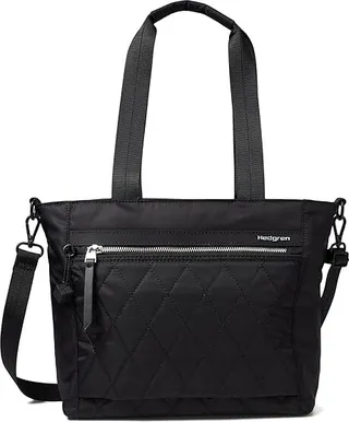 Hedgren Zoe Medium Tote RFID (Quilted Black) Handbags