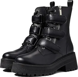 Free People Emmett Lace-Up Boot (Black) Women's Shoes