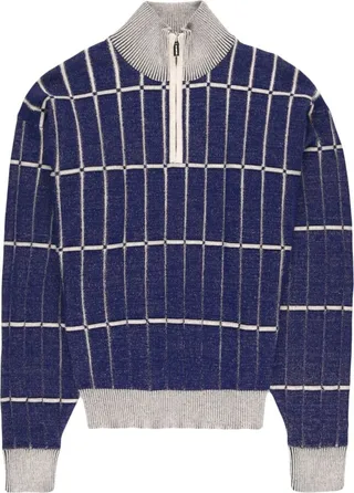 Checkered Knit Jumper