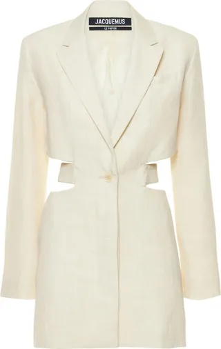 La Robe Bari linen blend mini dress