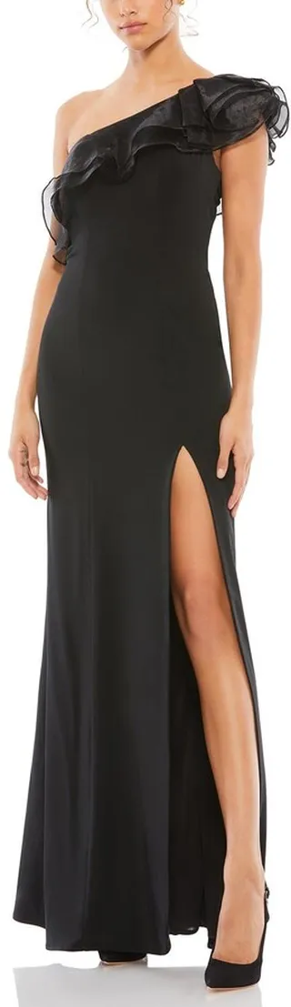 Asymmetrical Jersey Knit Gown