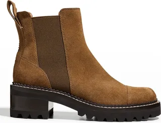 Mallory Suede Chelsea Booties