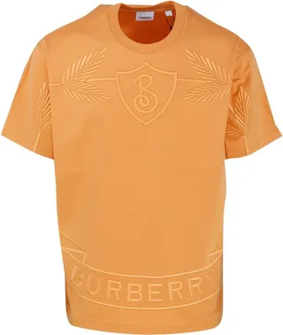 Burberry Logo Embroidered Crewneck T-Shirt