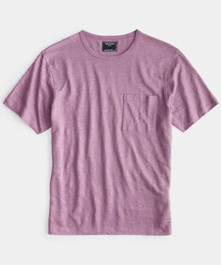 Linen Jersey T-Shirt in Wild Mulberry