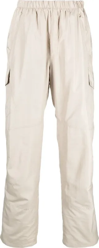 Elasticated-Waist Wide-Leg Trousers