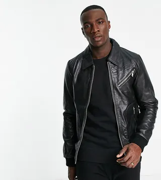 Bolongaro Trevor Tall Judson leather bomber jacket
