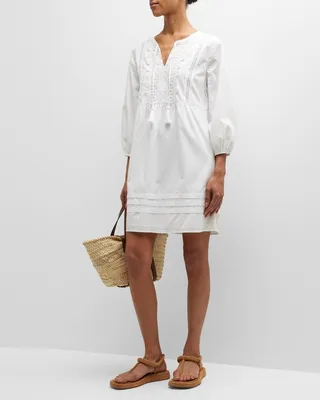 Salina Key Poplin Mini Dress