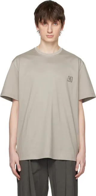 Wooyoungmi Gray Feather T-Shirt