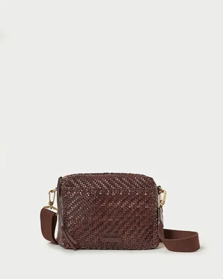 Patricia Chocolate Woven Camera Bag