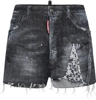 Dsquared2 Distressed Denim Shorts