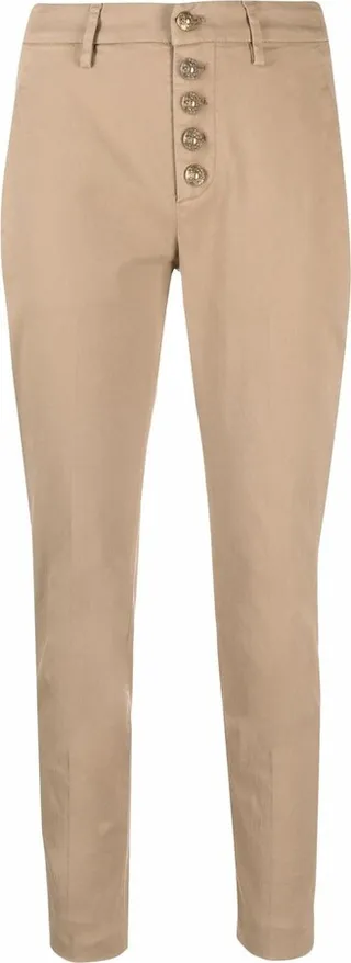 Cropped Skinny-Fit Trousers