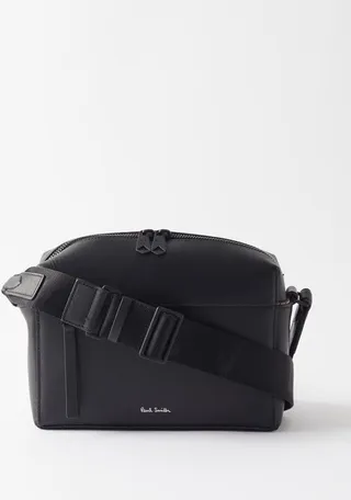 Textured-leather Cross-body Bag
