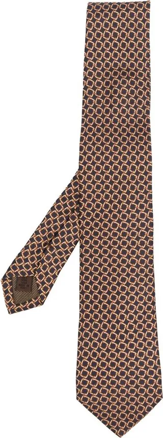 Silk Abstract-Pattern Tie