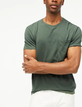 J.Crew Factory Men's Washed Jersey Pocket Tee
