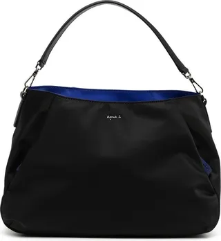 Logo-Plaque Satin Shoulder Bag