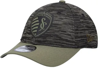 Men's Olive Sporting Kansas City Salute To Service 9TWENTY Adjustable Hat