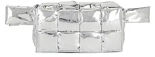 Bottega Veneta Portatutto Belt Bag in Metallic Silver