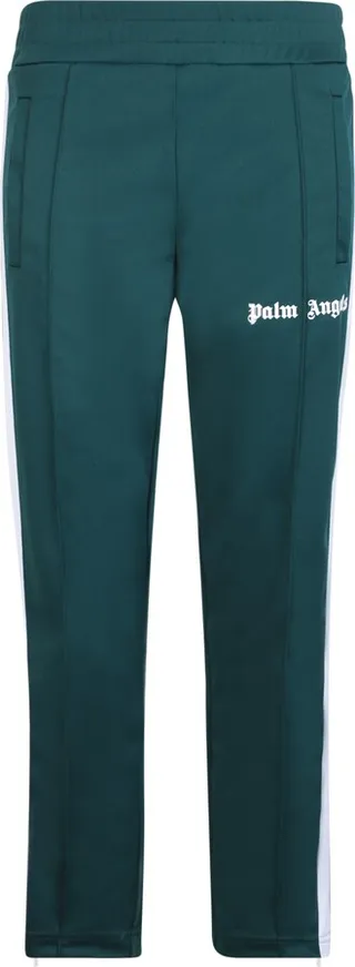 Green Slim Track Pants