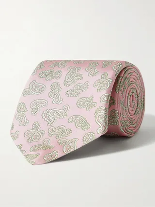 8cm Paisley Silk Tie