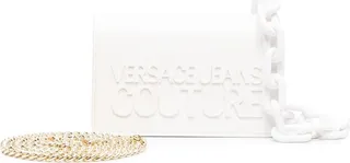 Embossed-Logo Shoulder Bag