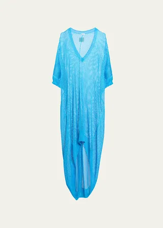 Mesh High-Low Tunic Dress