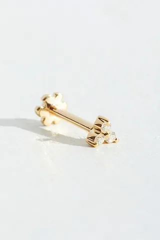 Diamond Trinity Threader Earring by Free People