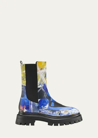 x KidSuper Printed Chelsea Booties