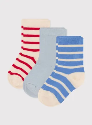 Kids 3 Pack Assorted Socks