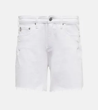 Ex-Boyfriend mid-rise denim shorts