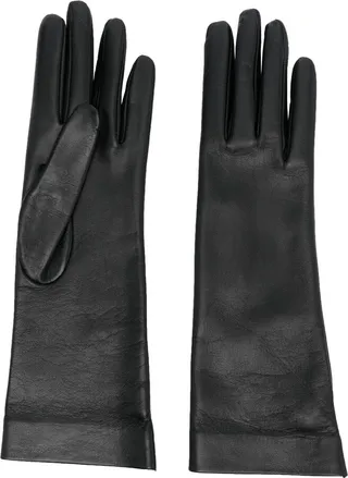 Long Leather Gloves