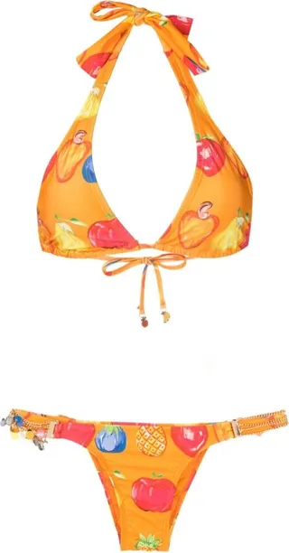 Fruit-Print Two-Piece Set