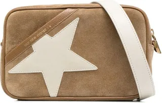 Star suede crossbody bag