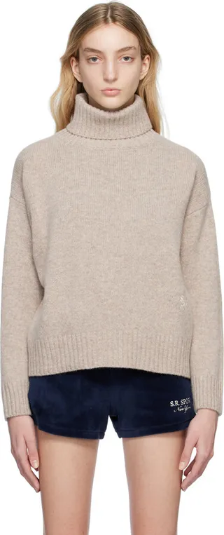 Sporty & Rich Gray 'SRC' Turtleneck