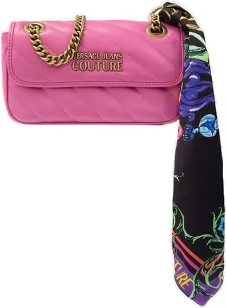Versace Jeans Couture Logo-Plaque Chain-Linked Crossbody Bag