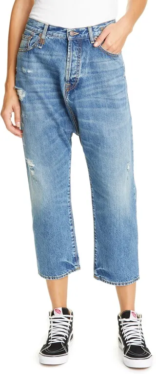 Tailored Drop Straight Leg Crop Jeans