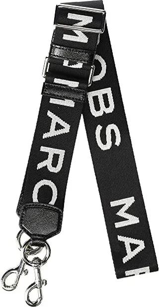 Marc Jacobs Graphic Webbing Strap (Black Multi) Handbags