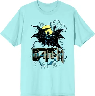 Batman Moonlight Superhero Men’s Celadon T-shirt-Large