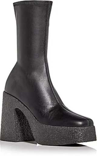 Stella McCartney Women's Platform Block Heel Booties