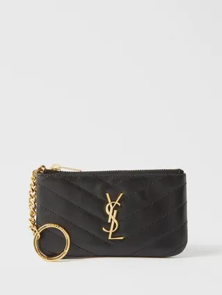 Ysl Quilted-leather Key Ring Pouch