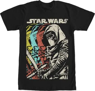 Men's Star Wars The Force Awakens Kylo Ren Copies T-Shirt - Black - 3X Large