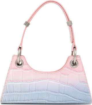 Froggy crocodile-effect mini bag