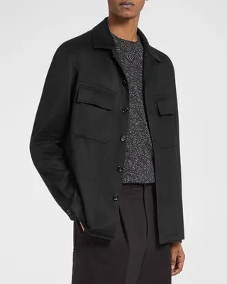Men's Cashmere Overshirt