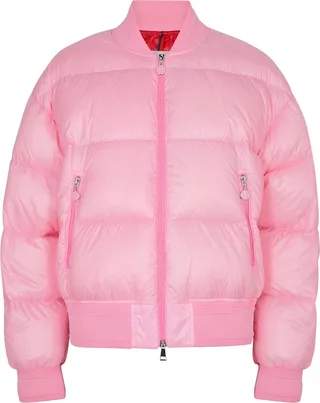 Moncler Merlat Quilted Shell Bomber Jacket