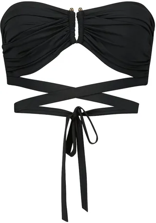 Tie strap bikini top