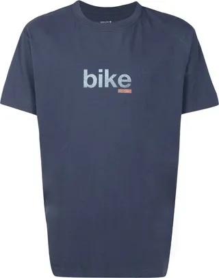 bike text print T-shirt