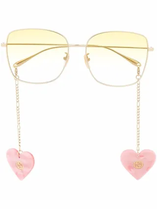 Oversized-Frame Gradient Sunglasses