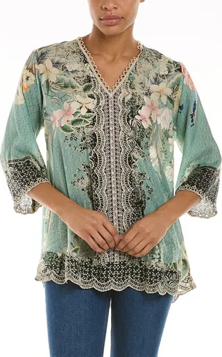 Johnny Was Millay Leonora Silk Tunic